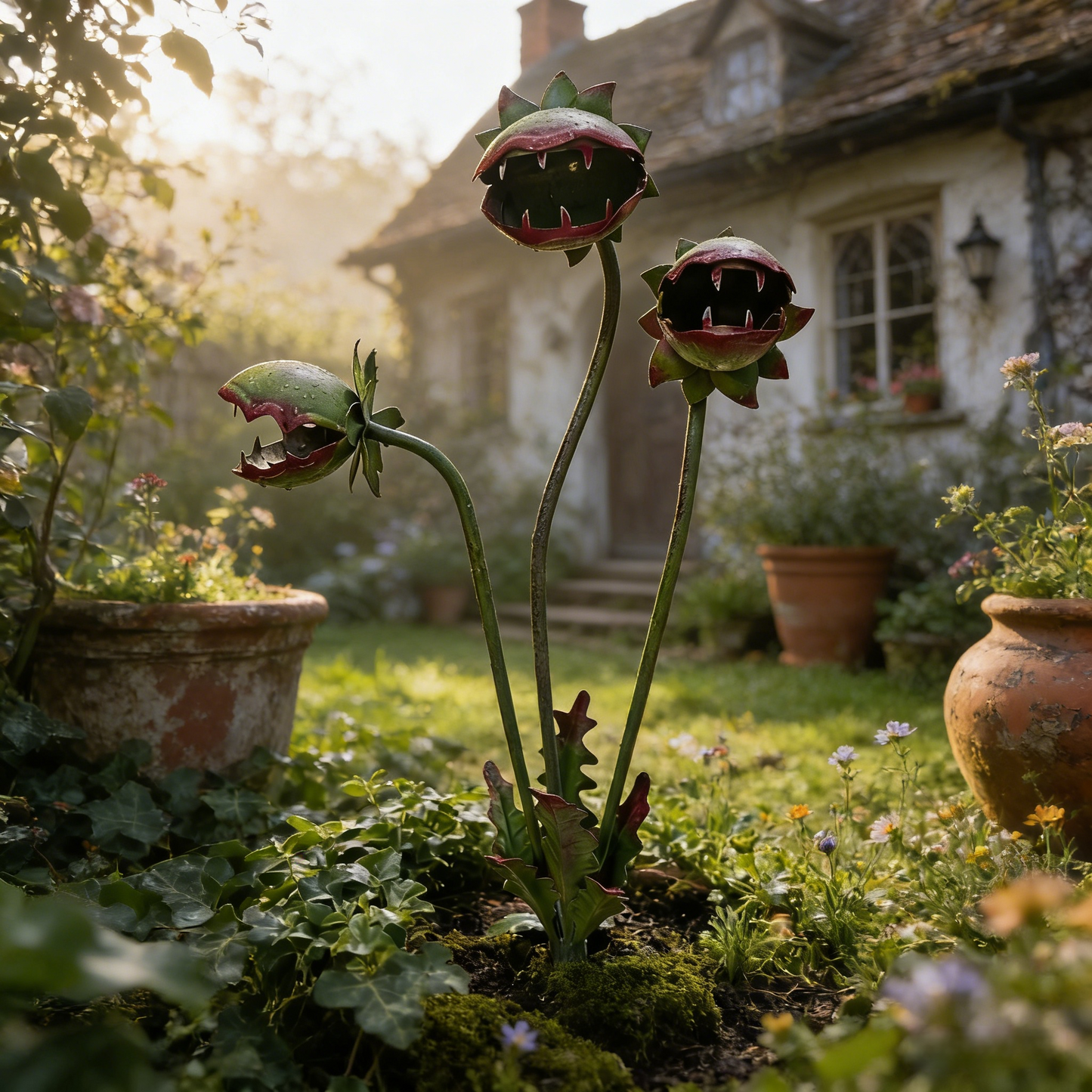 🪴Whimsical Metal Carnivorous Plant Garden Stake