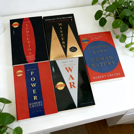 Robert Greene 5 Books Collection Set:The Concise 48 Laws Of Power,The Concise Laws of Human Nature,The Concise Mastery,The Concise Art of Seduction & The Concise 33 Strategies Of War