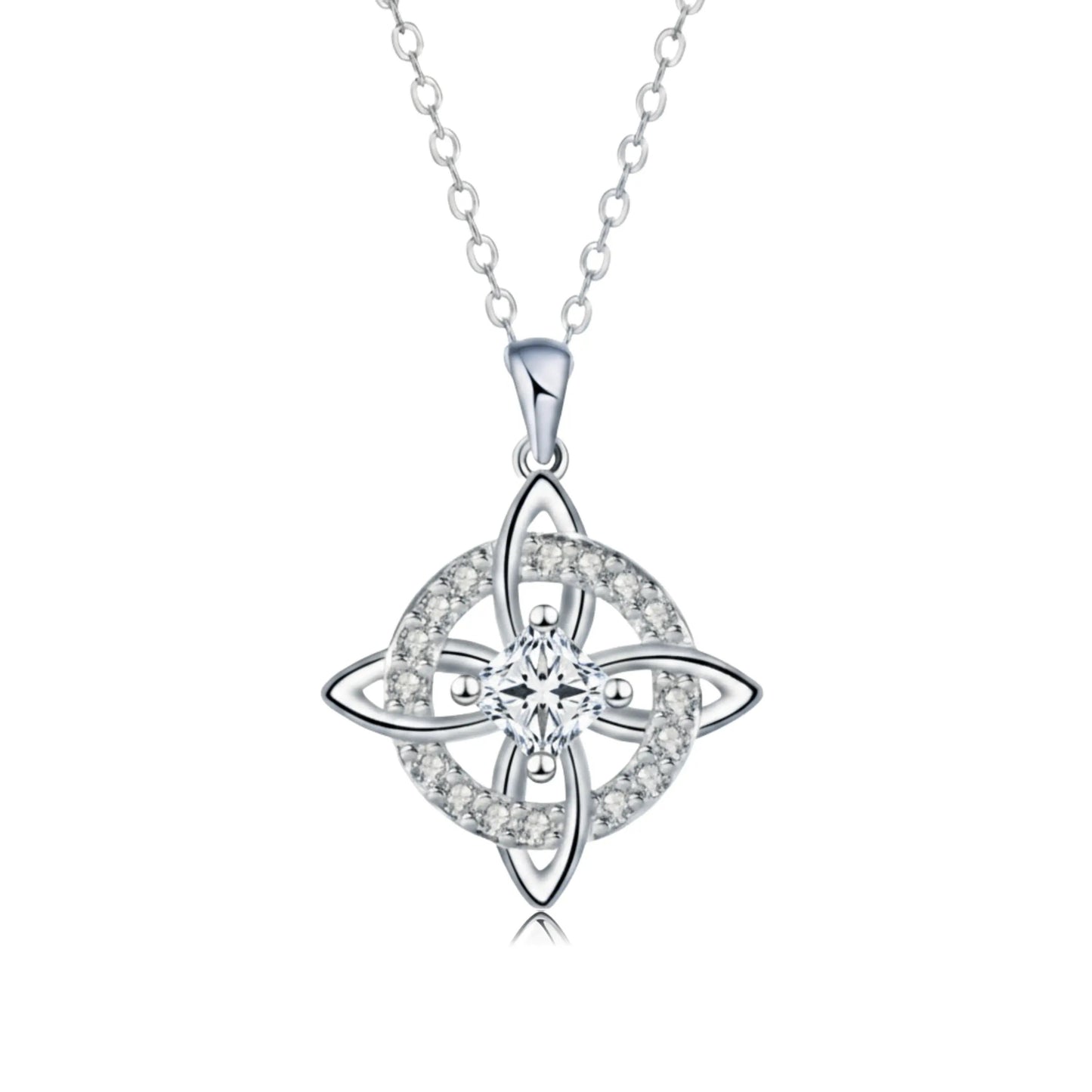 🏆Limited Time Sale 49% OFF✨ Mystical Birthstone Witches Knot Necklace – Natural Crystal 🔮💞Protect Your Loved Ones