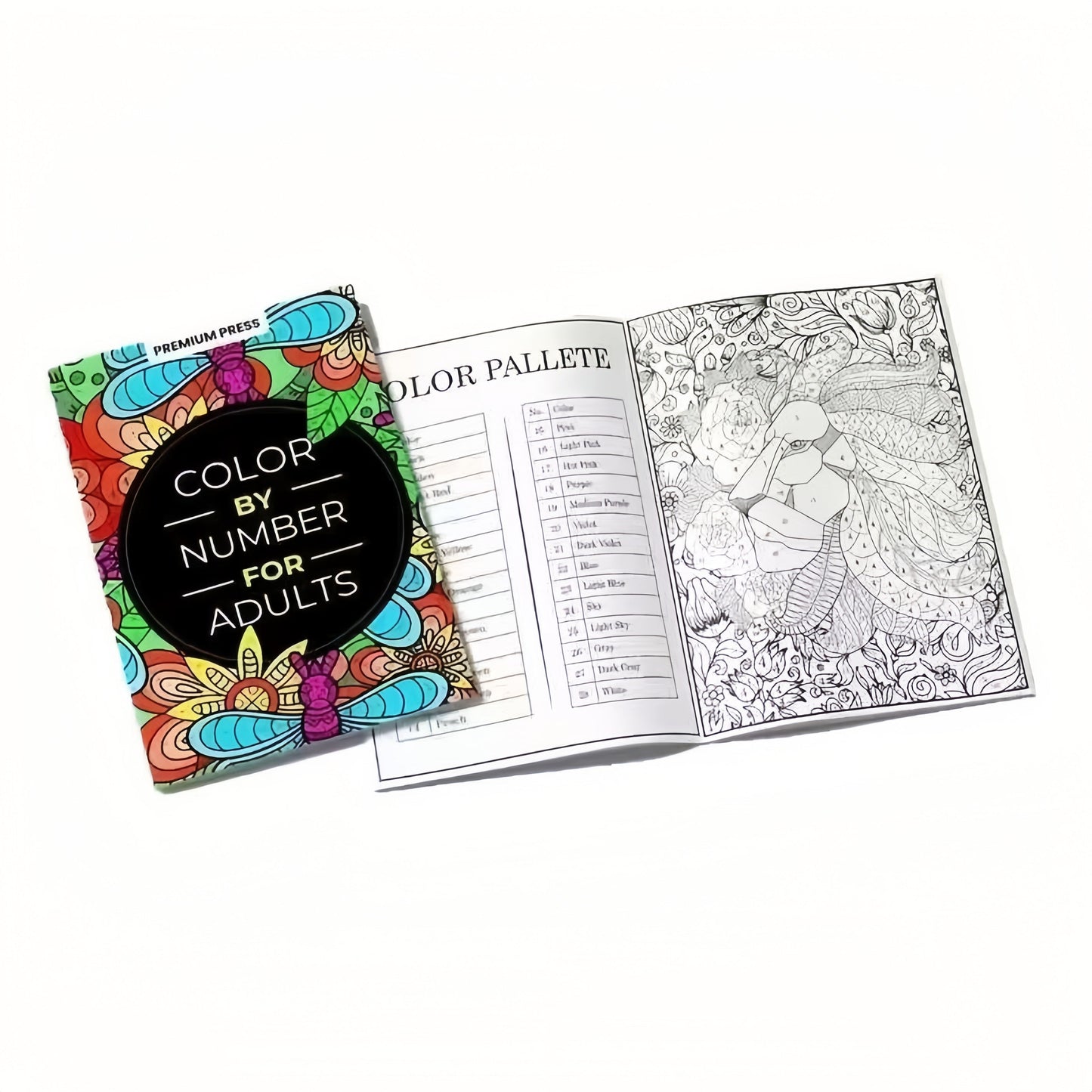 Color By Number For Adults: Relaxation and Stress Relief Experience