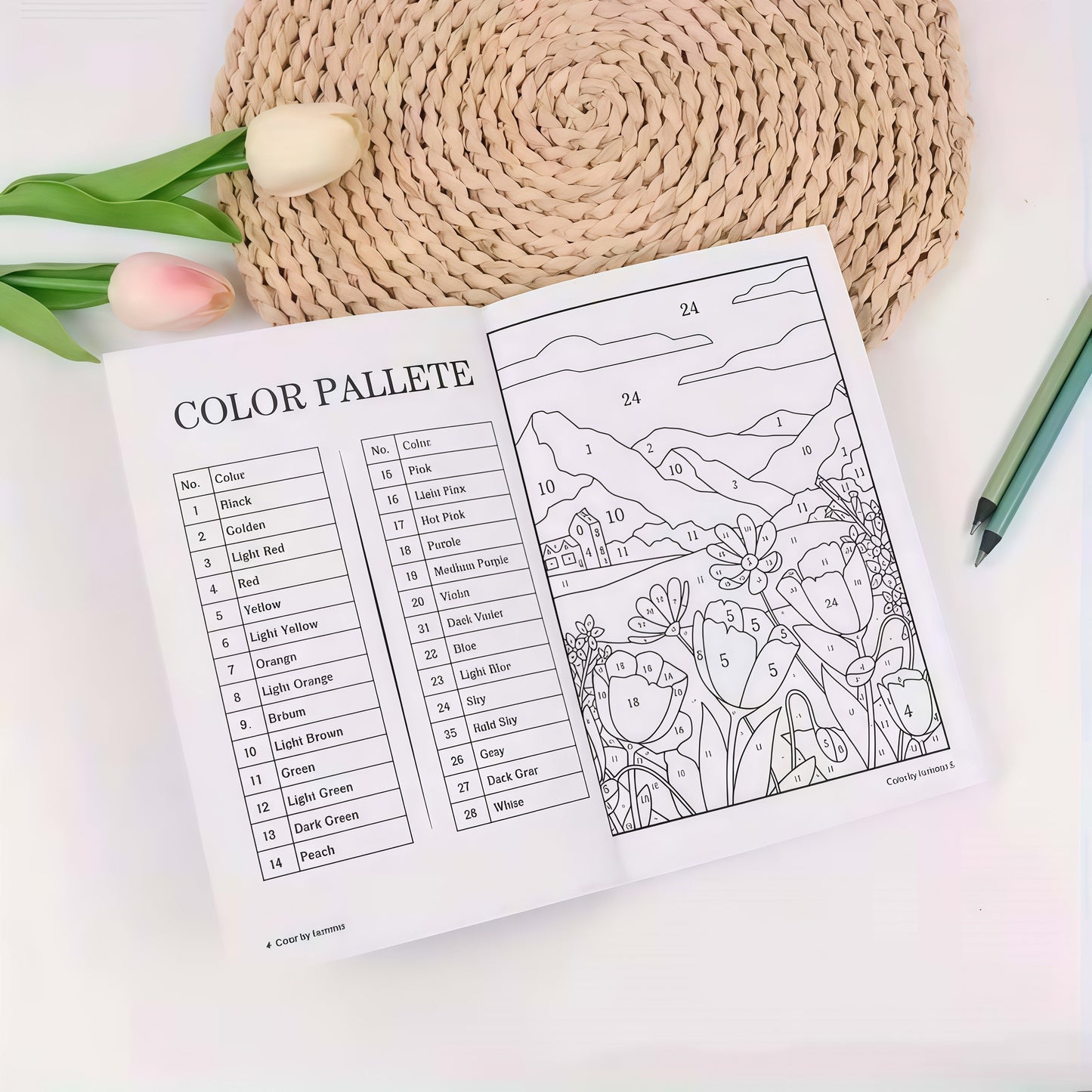 Color By Number For Adults: Relaxation and Stress Relief Experience