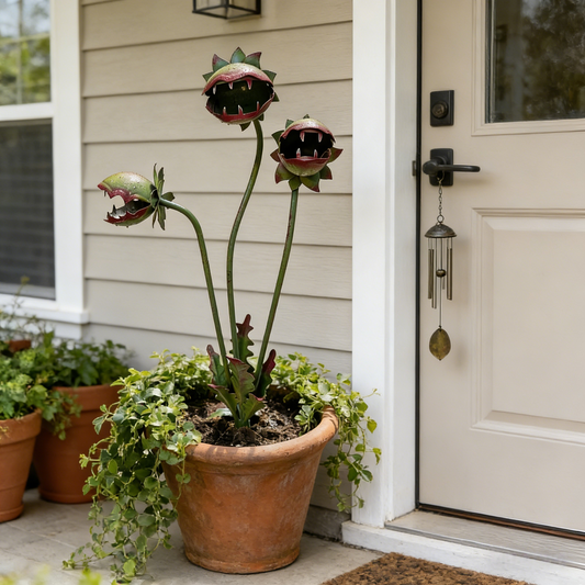 🪴Whimsical Metal Carnivorous Plant Garden Stake