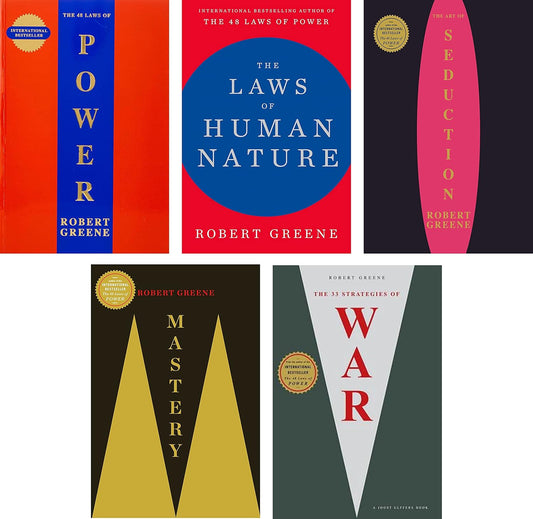 The 48 Laws of Power, Human Nature, Seduction, War Strategies & Mastery by Robert Greene